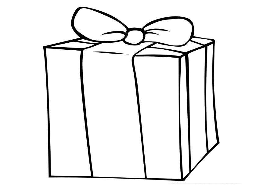 cadeau Kleurplaat cadeau