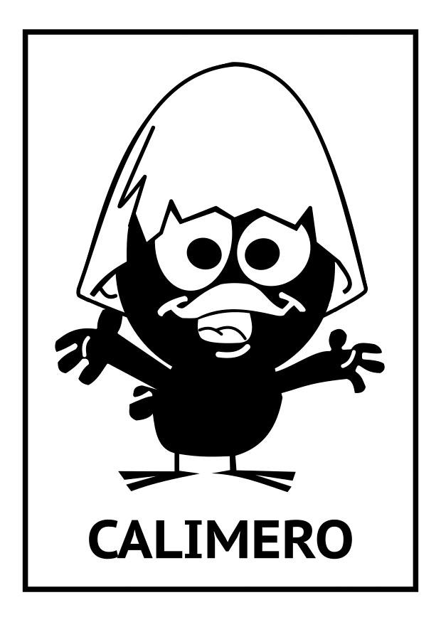 calimero Kleurplaat calimero