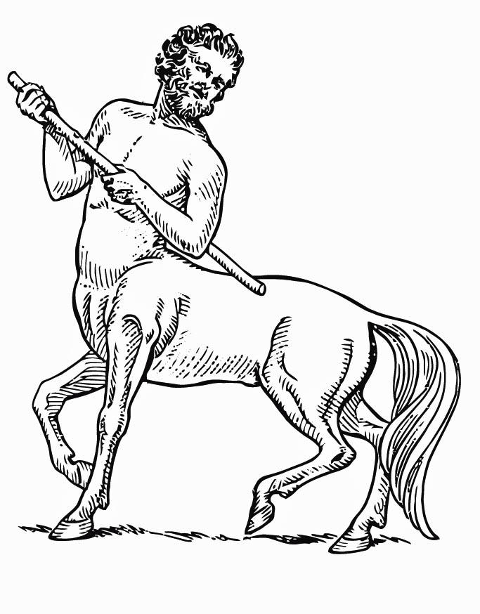 centaurus Kleurplaat centaurus