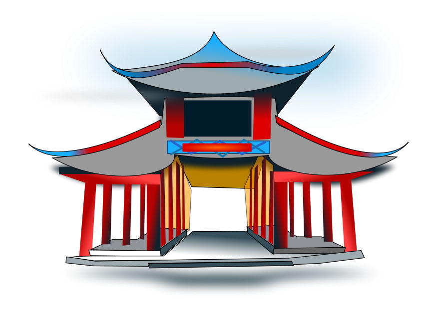 chinees gebouw Afbeelding chinees gebouw
