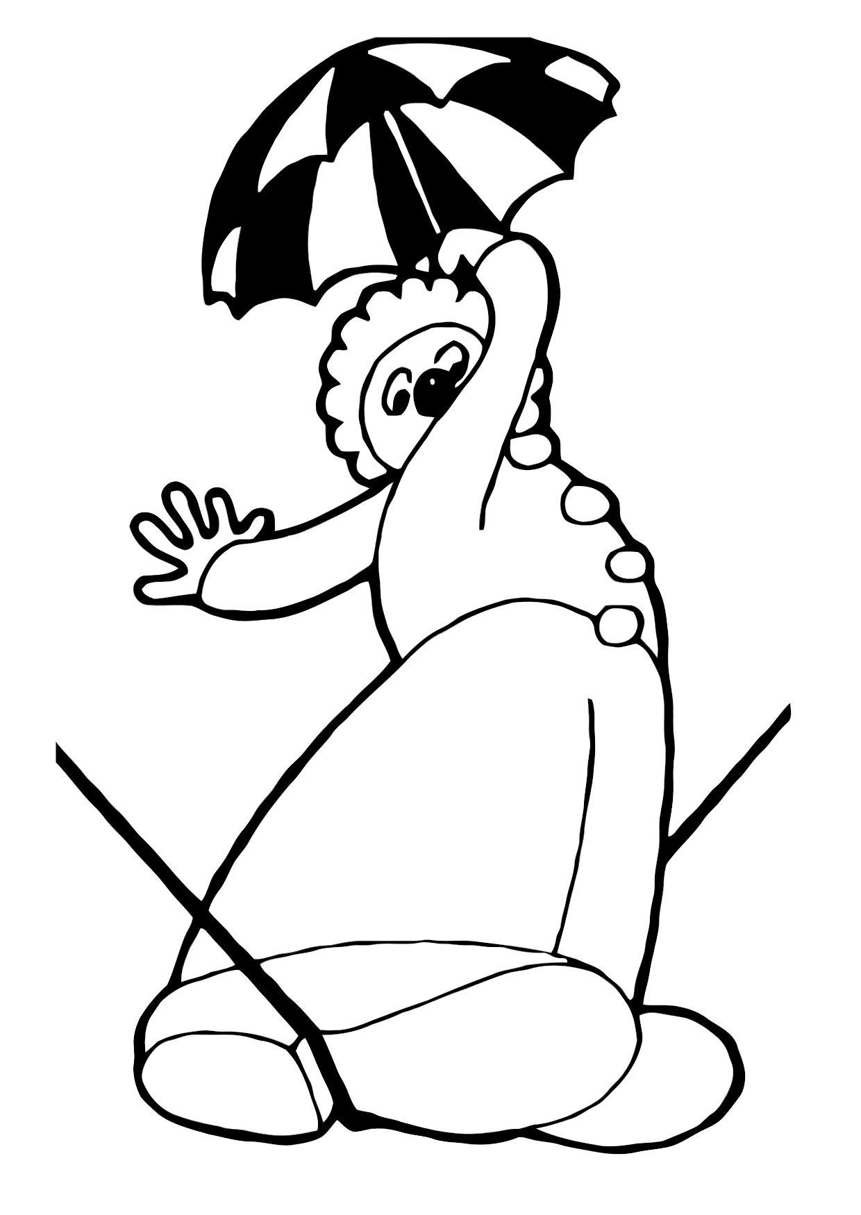 clown Kleurplaat clown