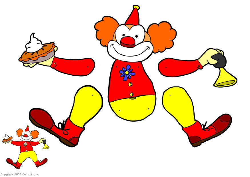 clown trekpop Knutselen clown trekpop