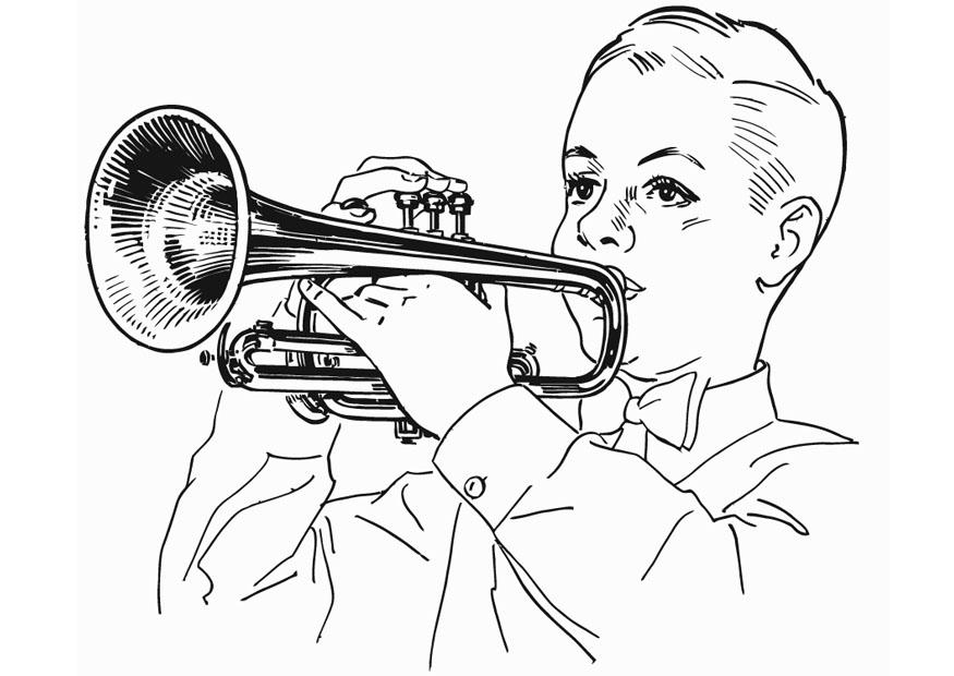 cornet Kleurplaat cornet