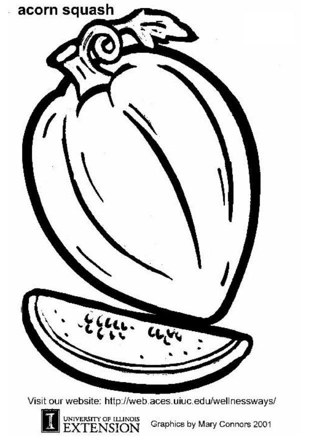 courgette Kleurplaat courgette