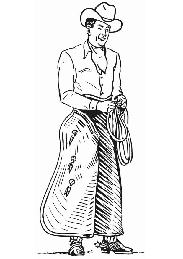 cowboy Kleurplaat cowboy