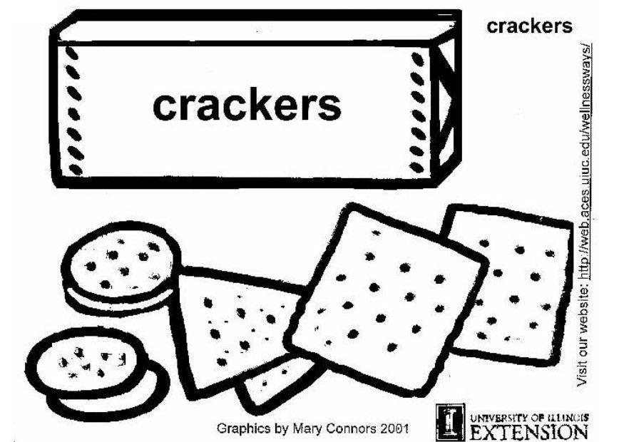 crackers Kleurplaat crackers