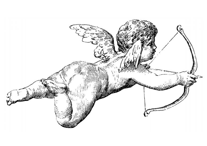cupido Kleurplaat cupido