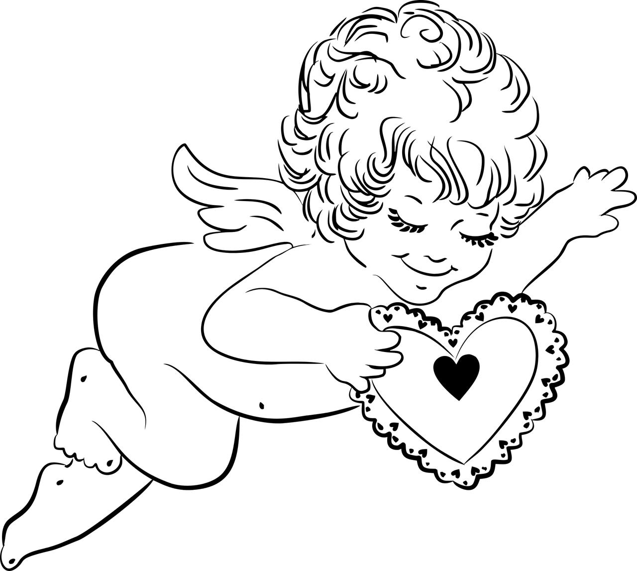 cupido Kleurplaat cupido