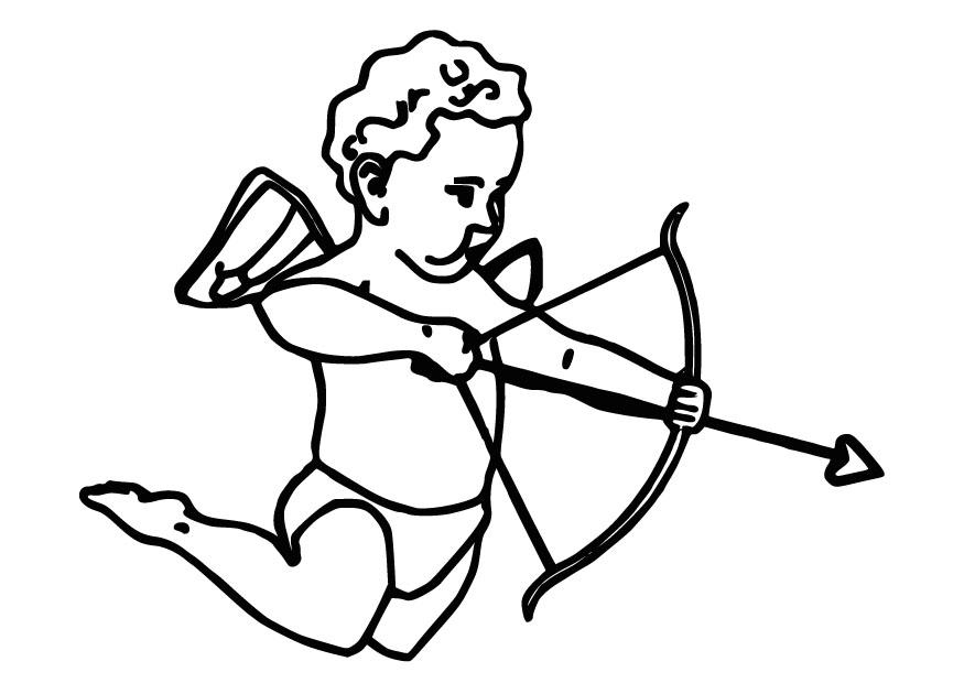 cupido Kleurplaat cupido