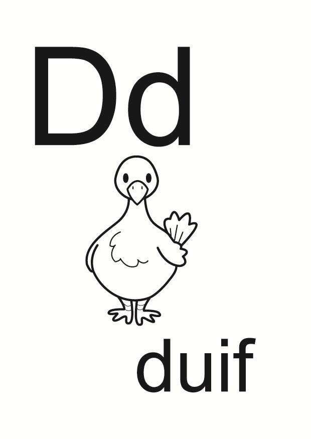 d Kleurplaat d