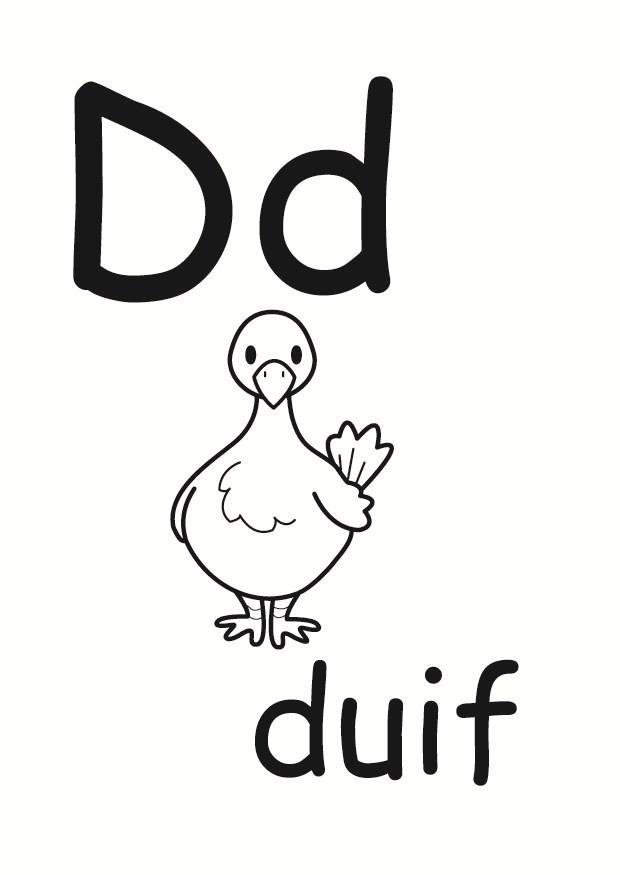 d Kleurplaat d