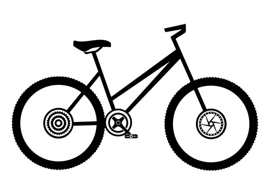 damesfiets Kleurplaat damesfiets