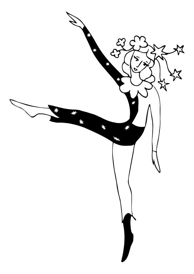 dansen Kleurplaat dansen