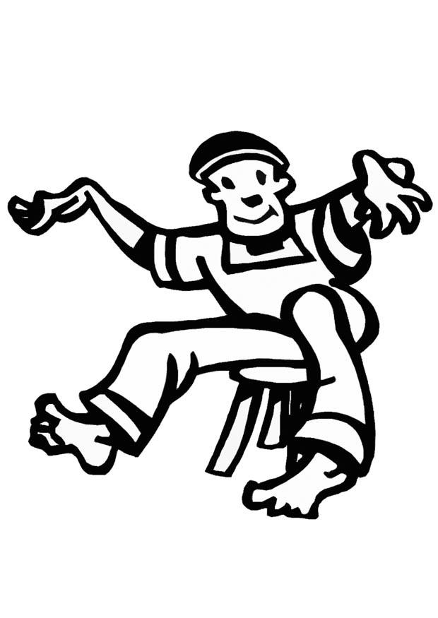 danser Kleurplaat danser