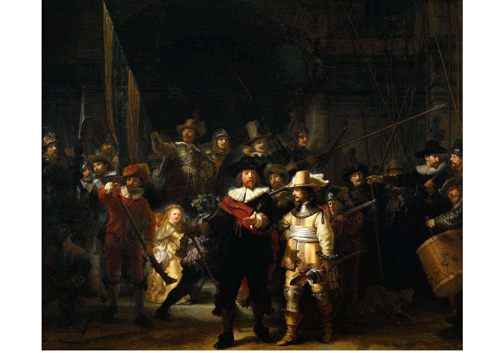 de nachtwacht - rembrandt Afbeelding de nachtwacht - rembrandt