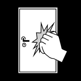deur - kloppen Kleurplaat deur - kloppen