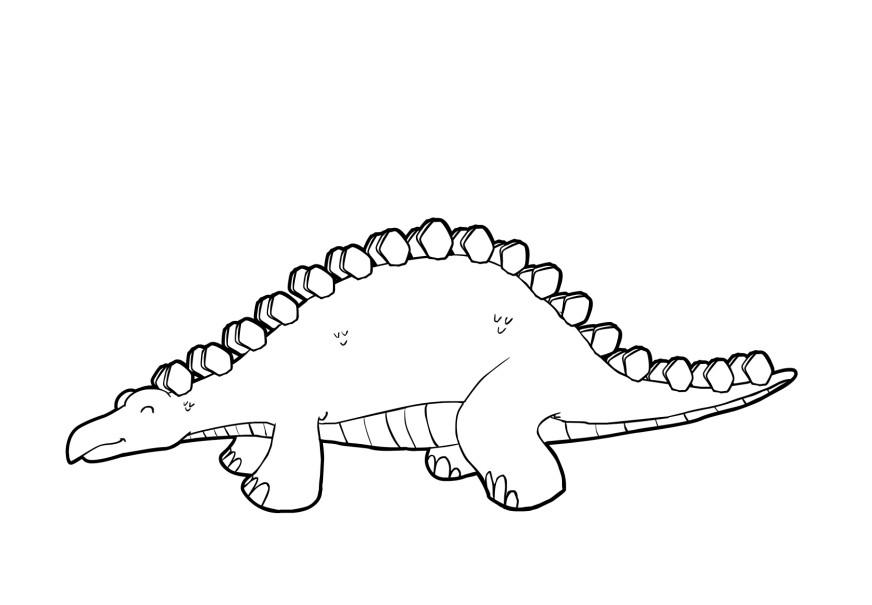 dinosaurus Kleurplaat dinosaurus