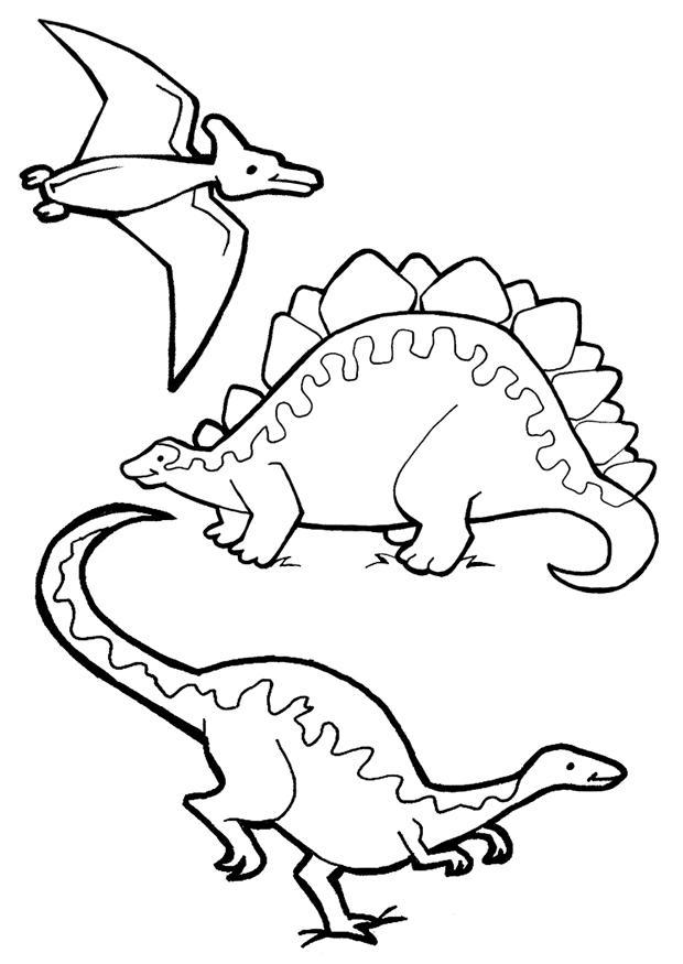 dinosaurussen Kleurplaat dinosaurussen
