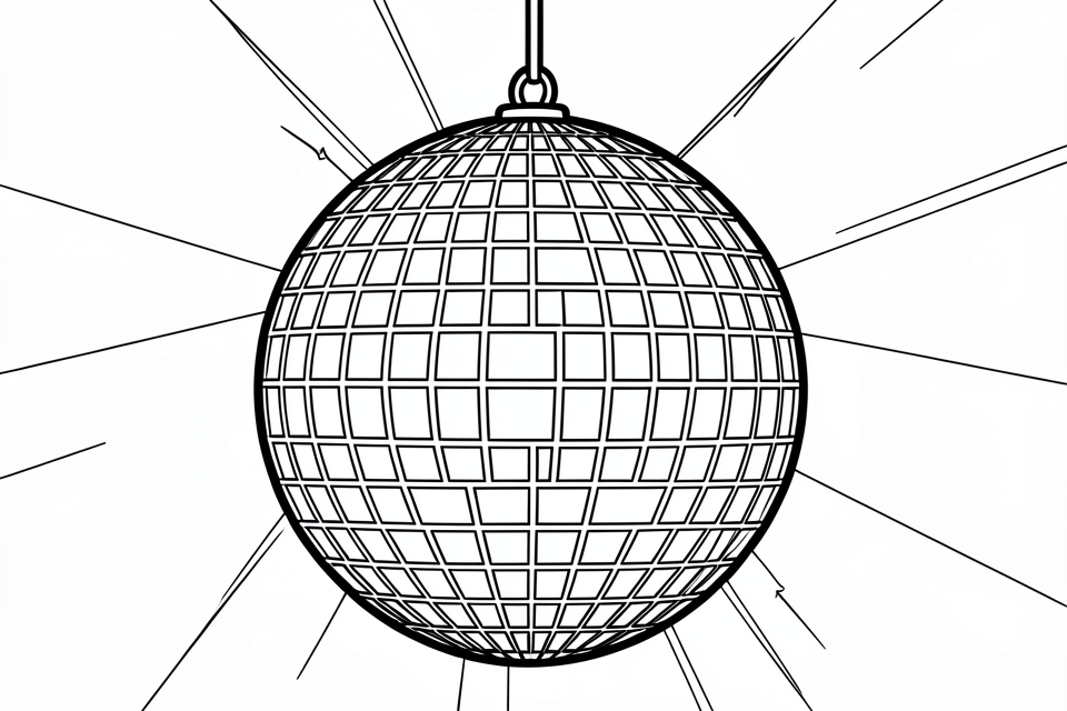 discobal Kleurplaat discobal