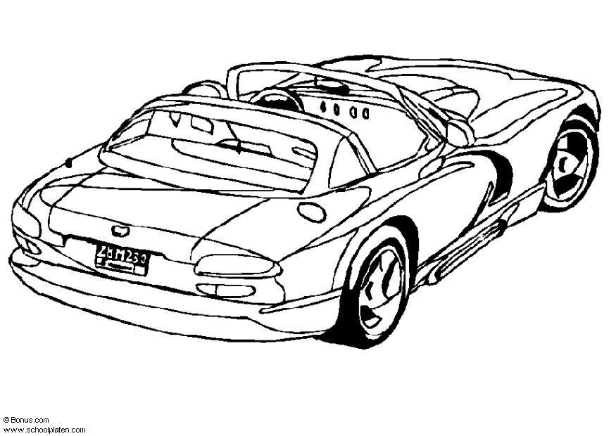 dodge viper Kleurplaat dodge viper