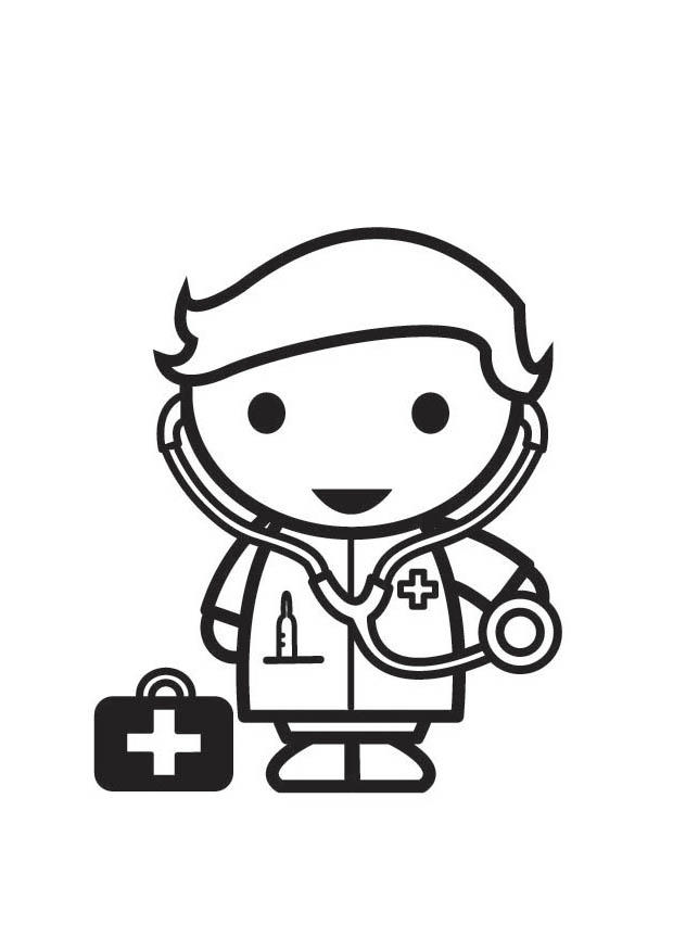dokter Kleurplaat dokter