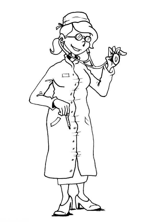 dokter Kleurplaat dokter