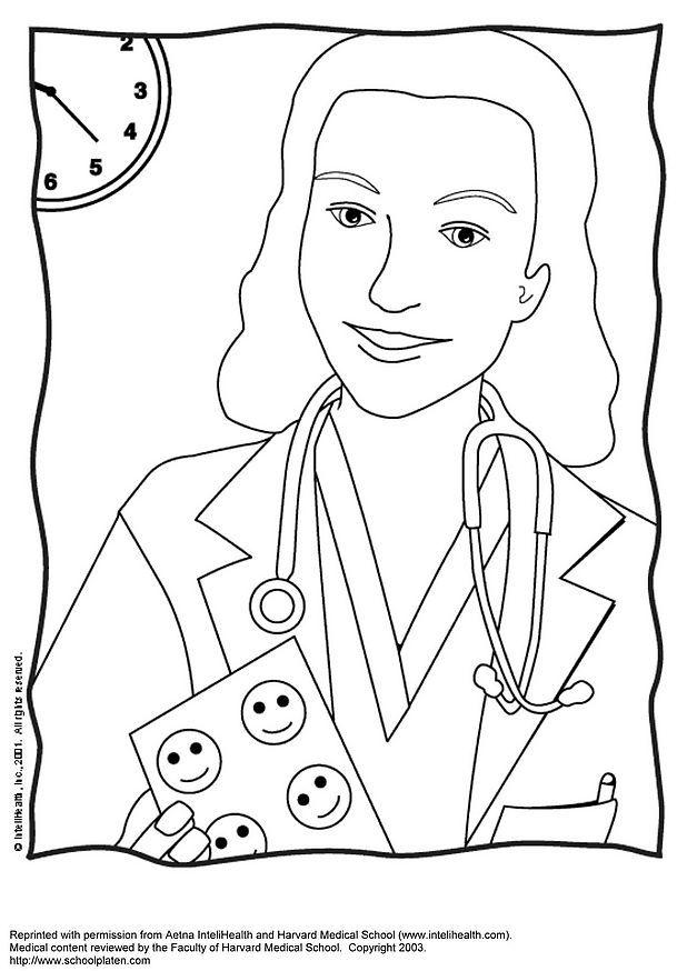 dokter Kleurplaat dokter