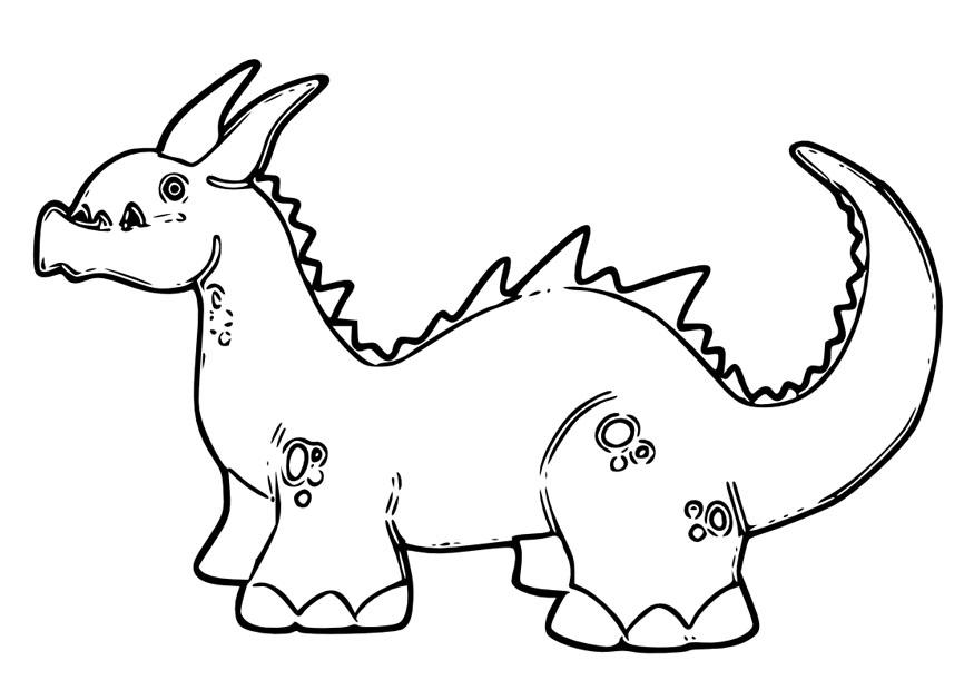 draak Kleurplaat draak