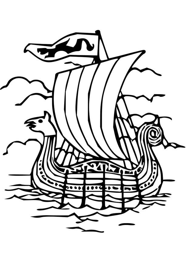 drakar Kleurplaat drakar