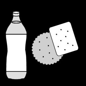 drank en koekje Kleurplaat drank en koekje