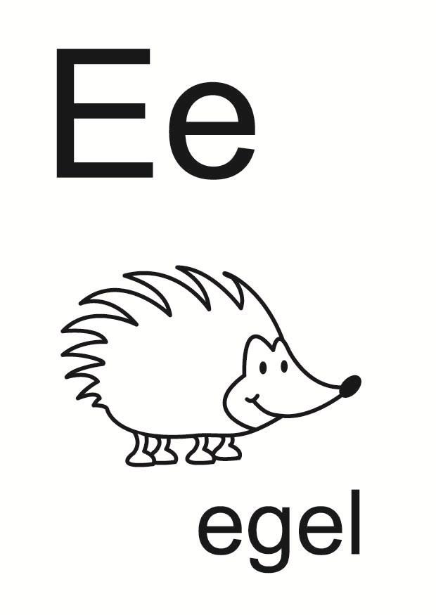 e Kleurplaat e