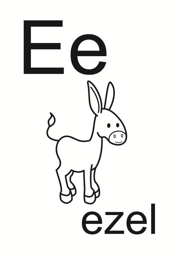 e Kleurplaat e