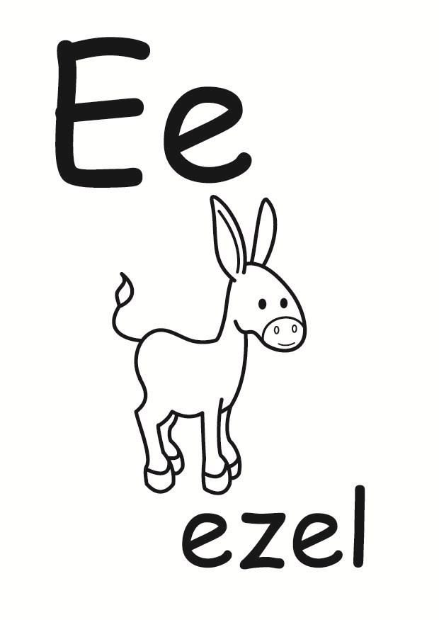 e Kleurplaat e
