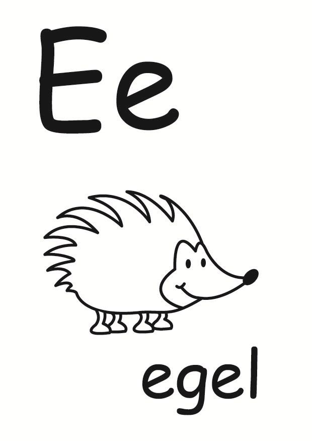 e Kleurplaat e