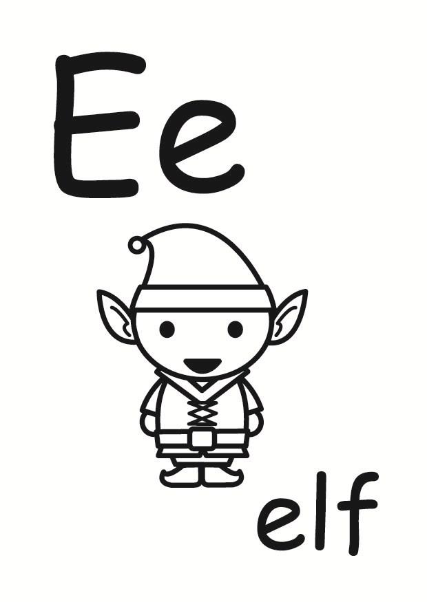 e Kleurplaat e