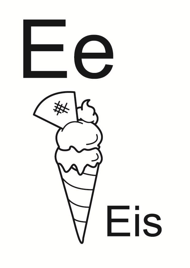 e Kleurplaat e