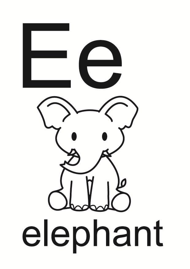 e Kleurplaat e