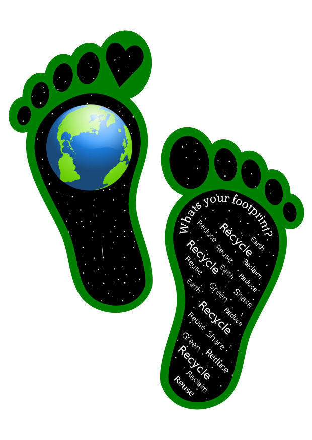 ecologische voetafdruk Afbeelding ecologische voetafdruk