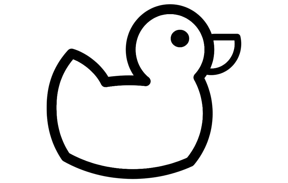 eendje Kleurplaat eendje