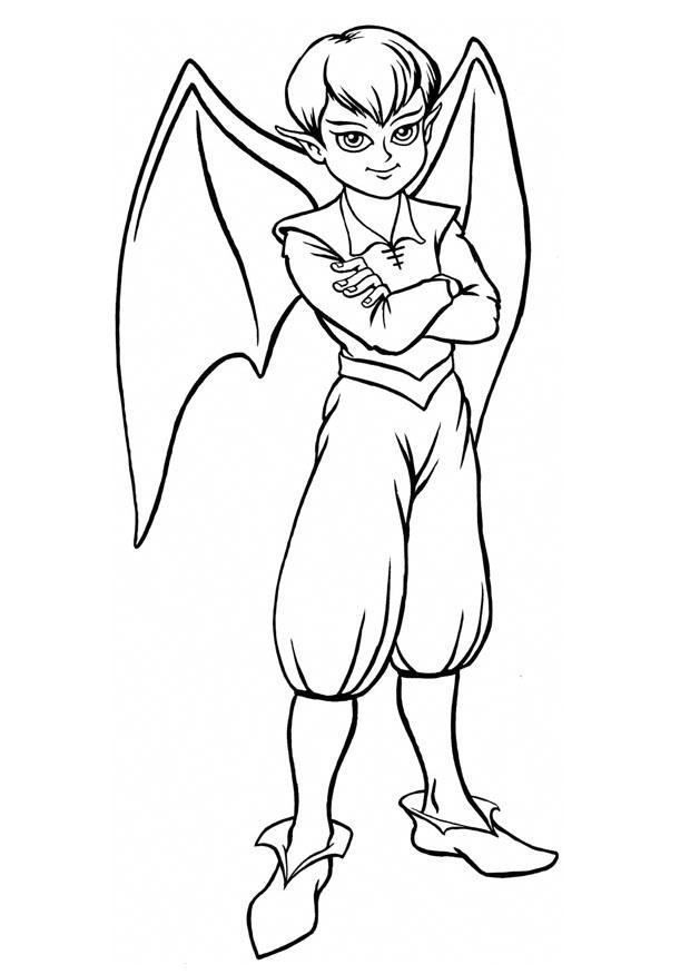 elf Kleurplaat elf