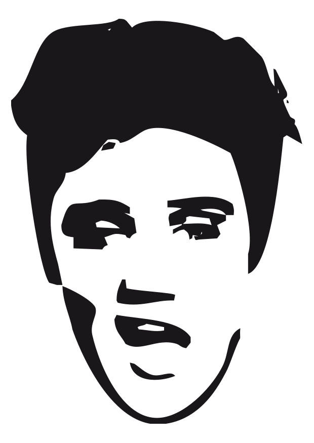 elvis presley Kleurplaat elvis presley