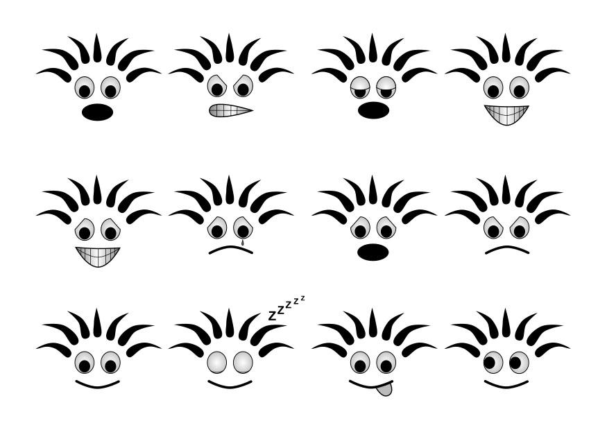 emoties Kleurplaat emoties