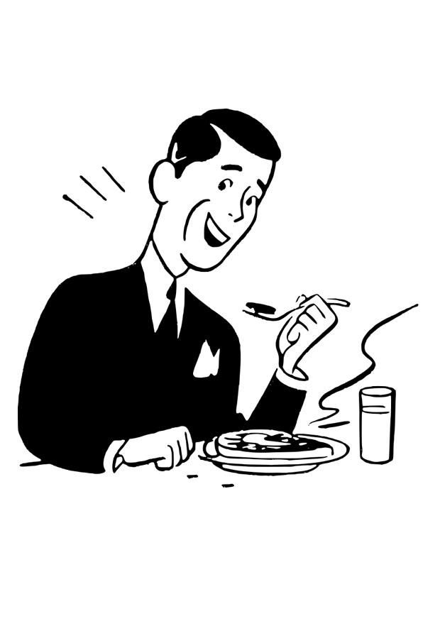 eten Kleurplaat eten