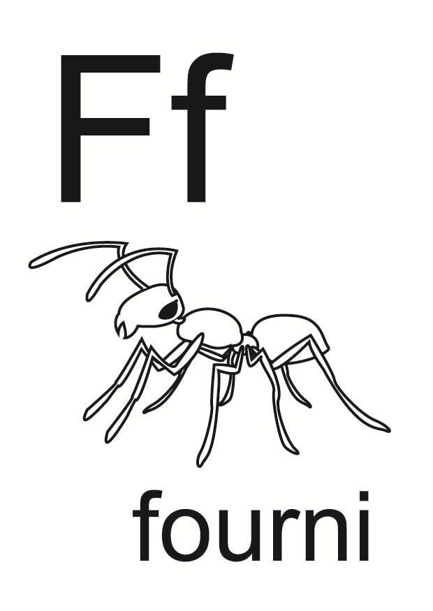 f Kleurplaat f