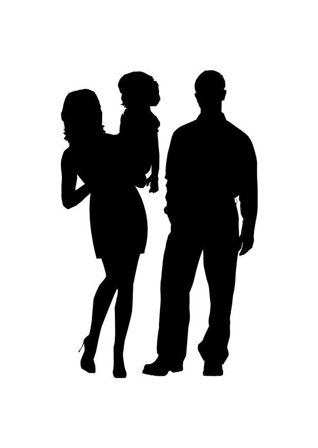 familie Kleurplaat familie