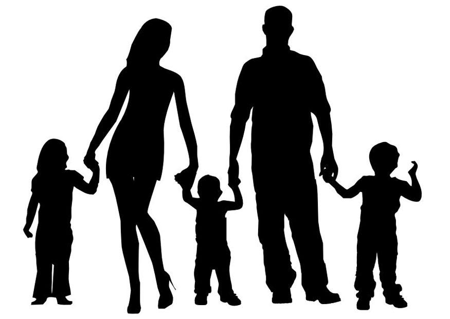 familie Kleurplaat familie