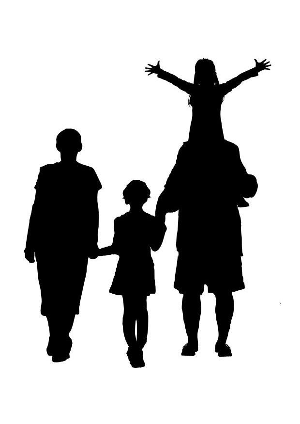 familie Kleurplaat familie