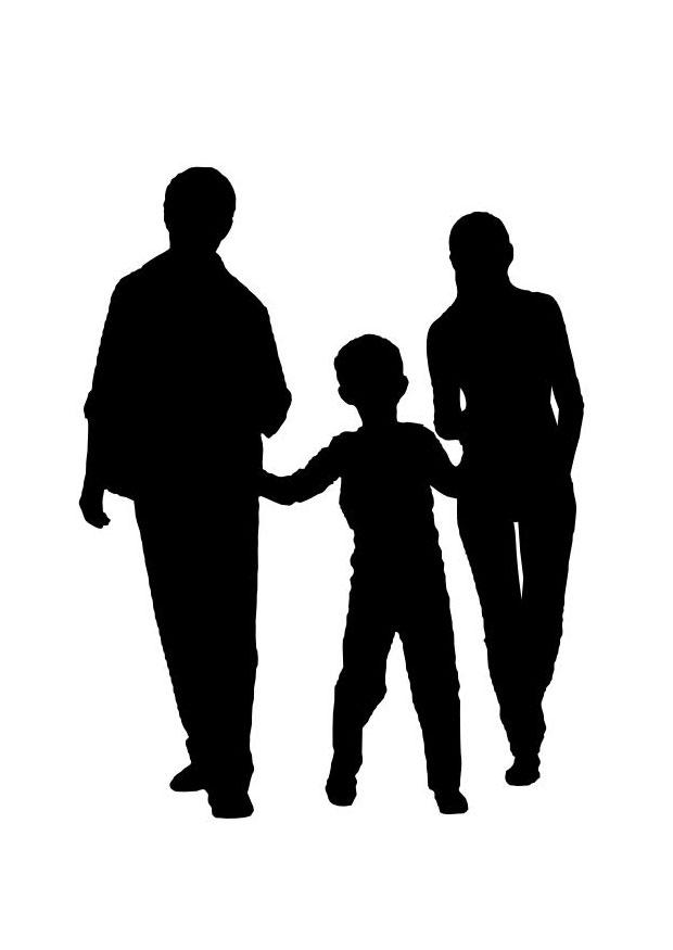 familie Kleurplaat familie