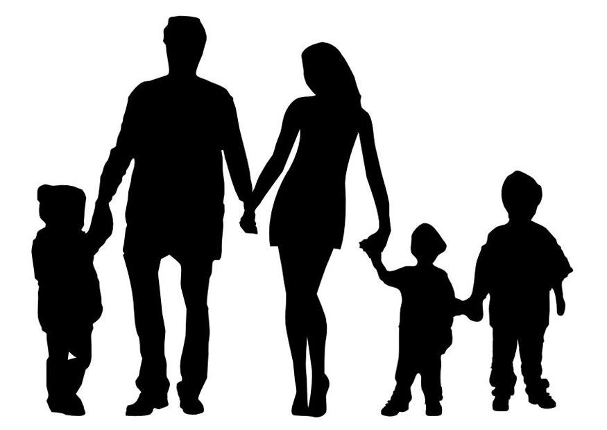 familie Kleurplaat familie