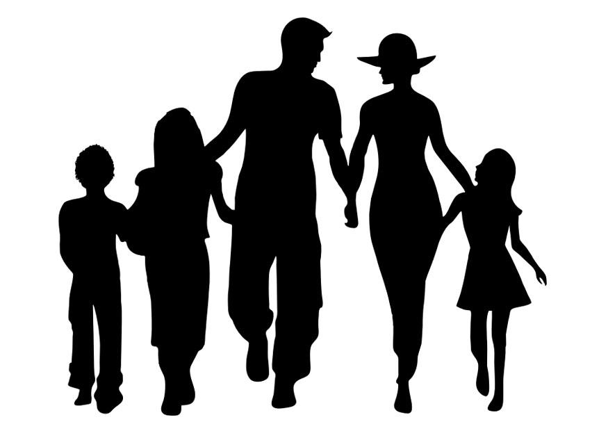 familie Kleurplaat familie